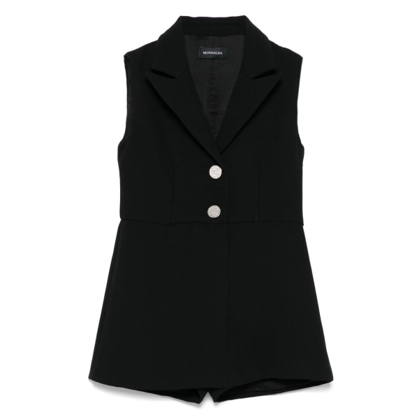 peak-lapels romper