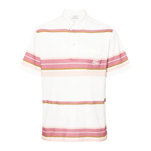 Pegaso-motif cotton polo shirt