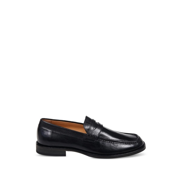 penny leather loafers