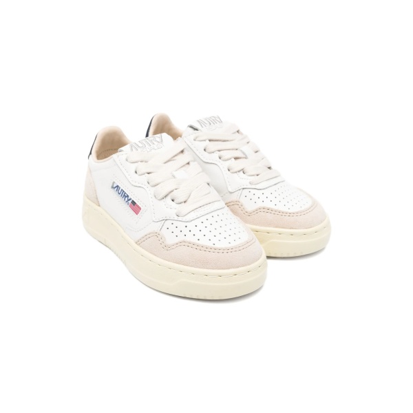 perforated leather sneakers