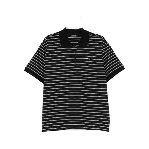 piqué short-sleeve polo top