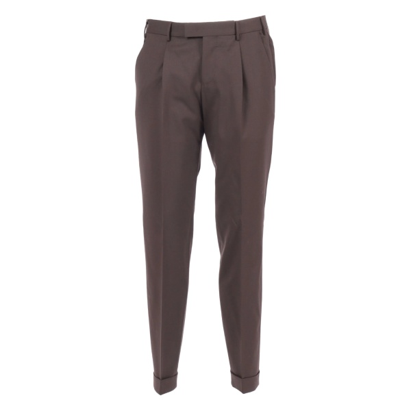 pleat-detail trousers
