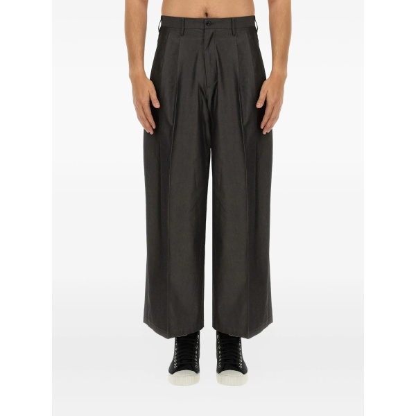 pleated cotton trousers