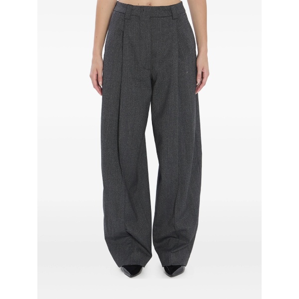 pleated front trousers