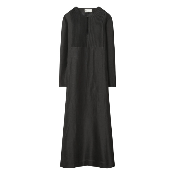 pleated-panel caftan
