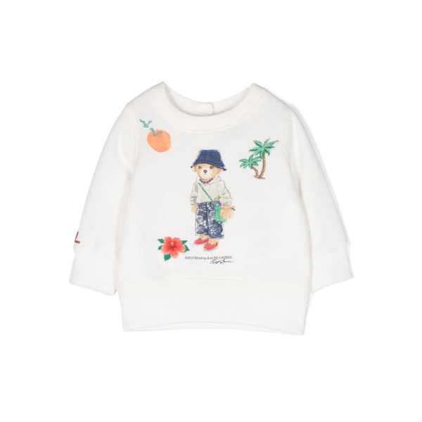 Polo Bear-motif cotton-blend sweatshirt