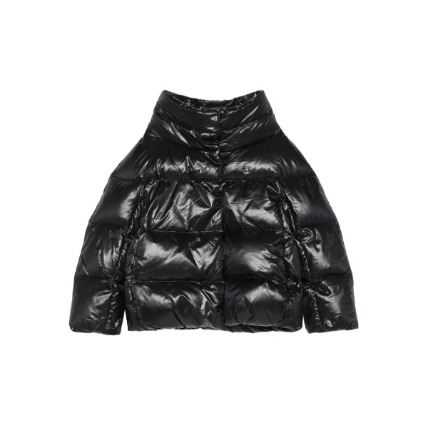 quilted high-neck jacket