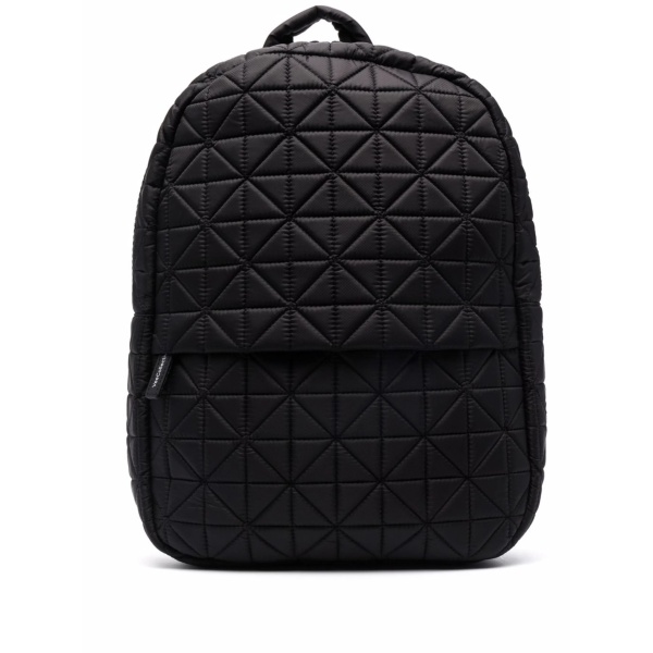 quilted leather-trim backpack