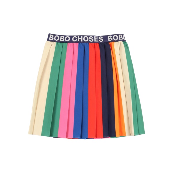 rainbow pleated skirt