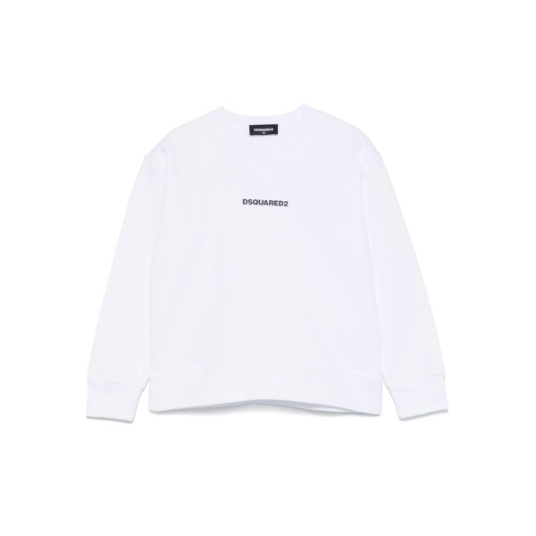 raised-logo sweatshirt
