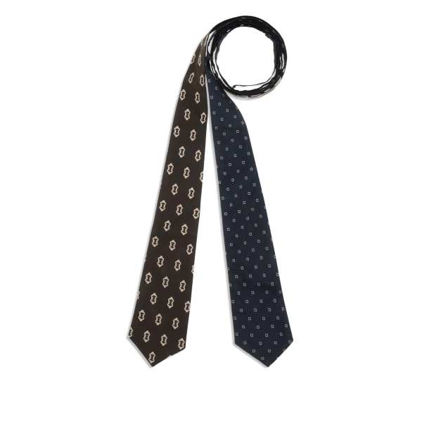 reversible patterned belt tie
