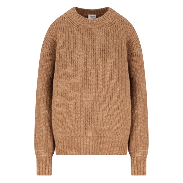 ribbed crew-neck sweater
