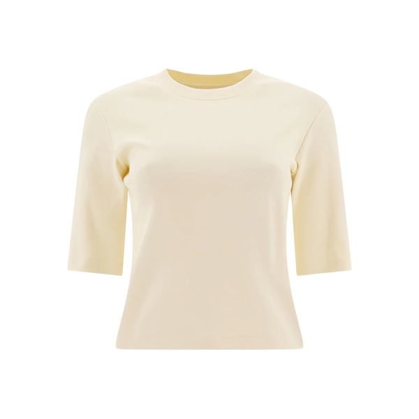 ribbed crew-neck top