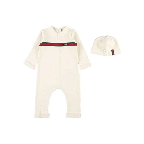 ribbed horsebit jumpsuit set