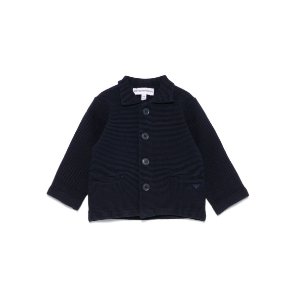 ribbed-knit cardigan