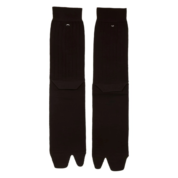 ribbed split-toe socks