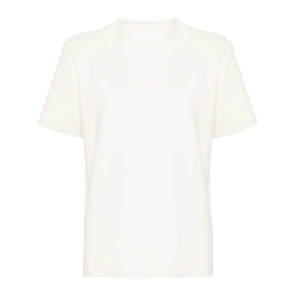 round-neck fine-ribbed top