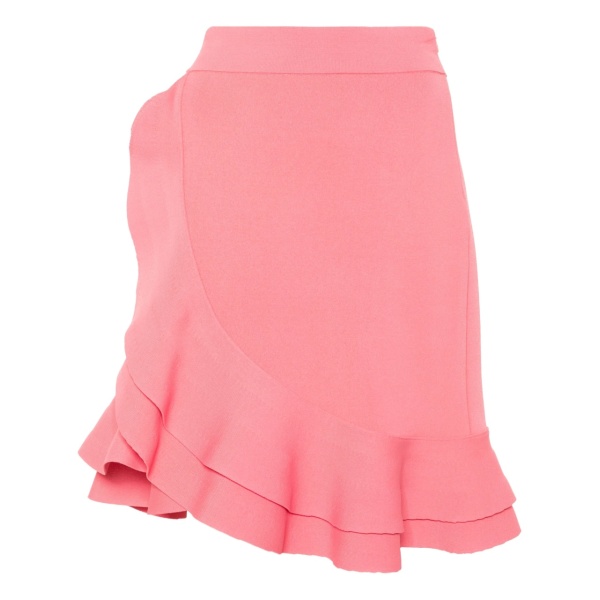 ruffled asymmetric skirt