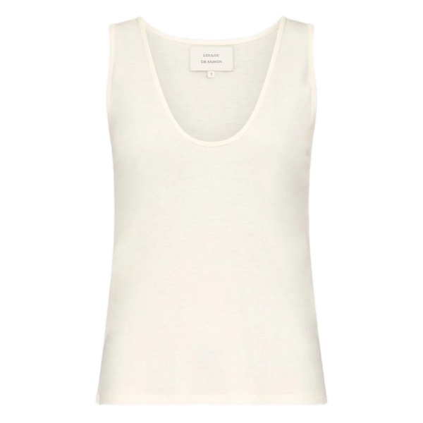 scoop-neckline tank top
