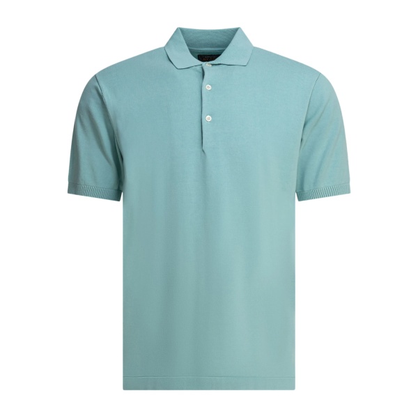 short-sleeve cotton polo shirt