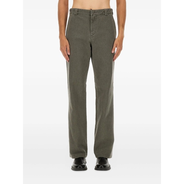 side-pocket cotton trousers