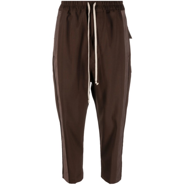 side-stripe cropped trousers