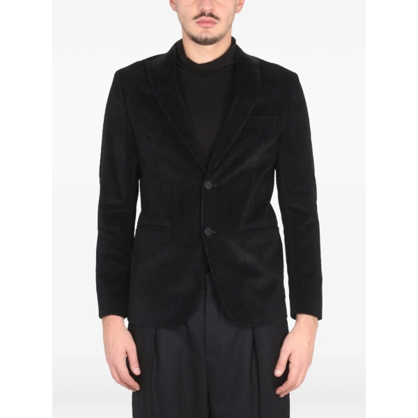 single-breasted corduroy blazer