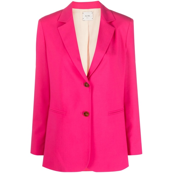 single-breasted virgin wool blazer