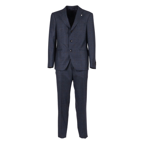 single-breasted wool suit