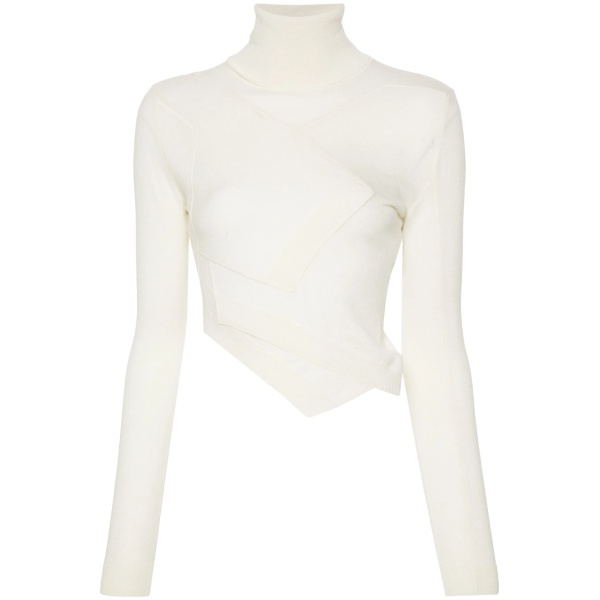 single-stitch logo sweater