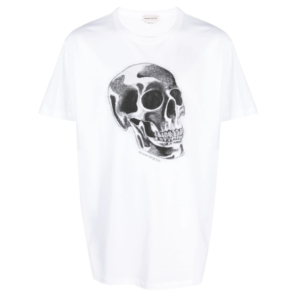 skull-print T-shirt