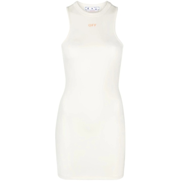Sleek Rowing logo-print minidress