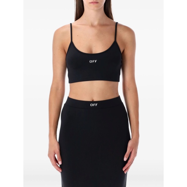 Sleek spaghetti-strap crop top