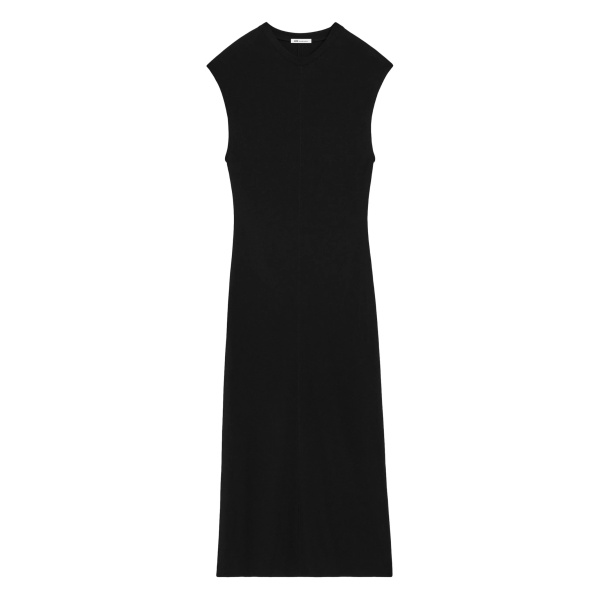 sleeveless midi dress