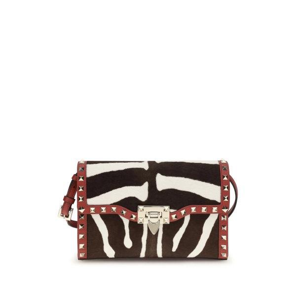small Rockstud zebra-print shoulder bag
