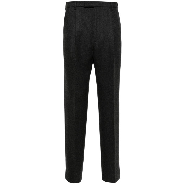 straight-leg cashmere trousers