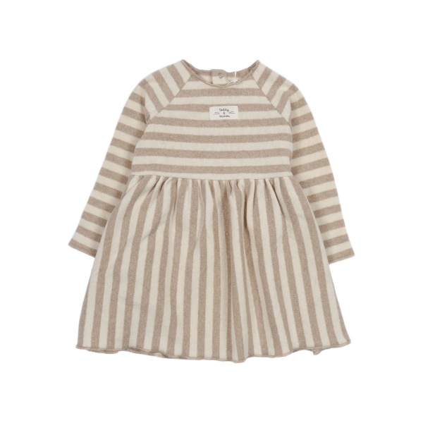 stripe long-sleeve dress