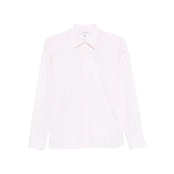 stripe-pattern shirt