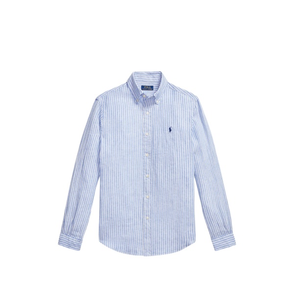 striped pony linen shirt