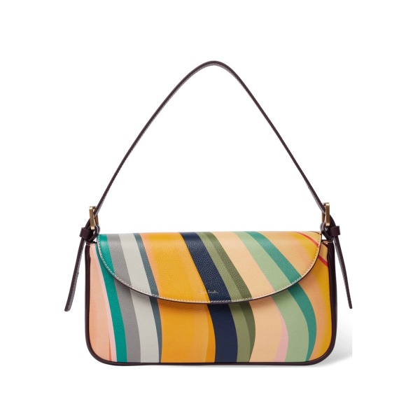 Swirl leather shoulder bag