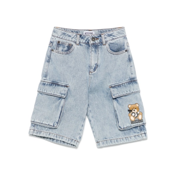 teddy bear-motif cargo shorts