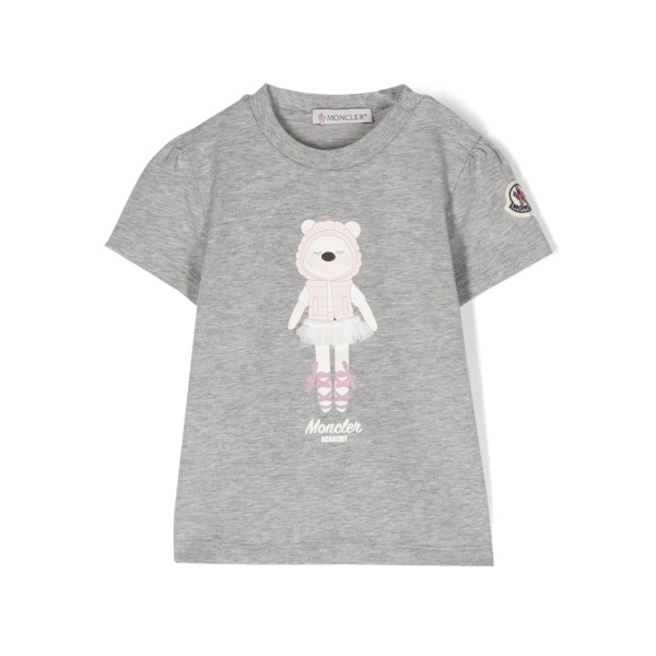 Teddy-Bear-print cotton T-shirt