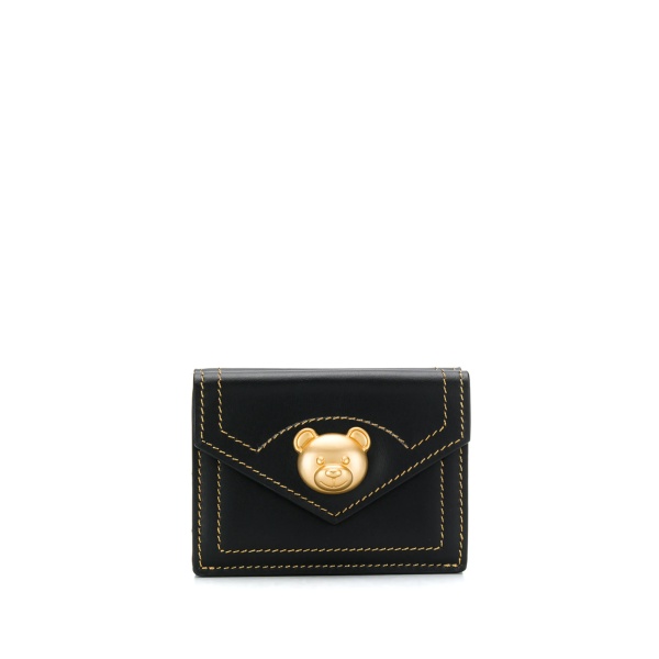 Teddy bear tri-fold purse