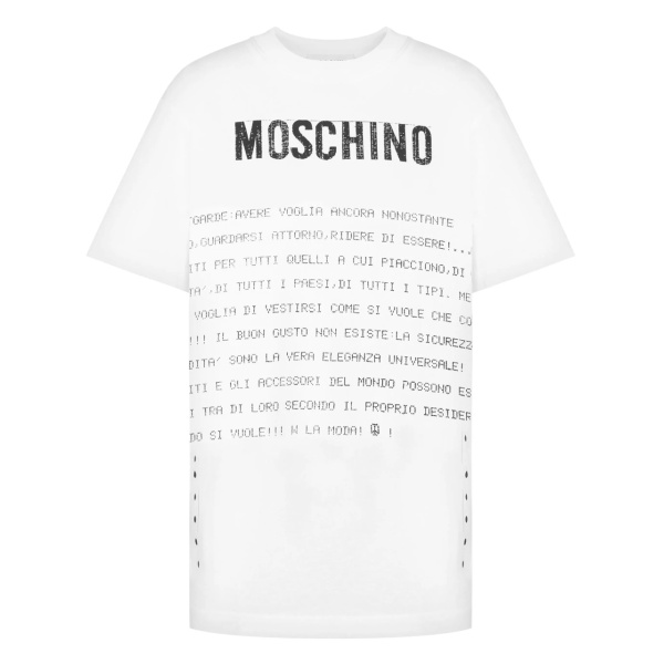 text-print cotton T-shirt