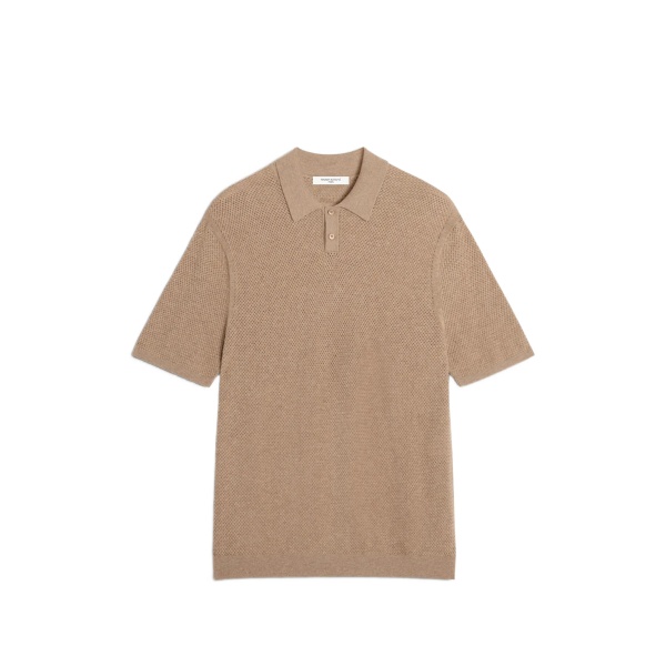 texture polo shirt