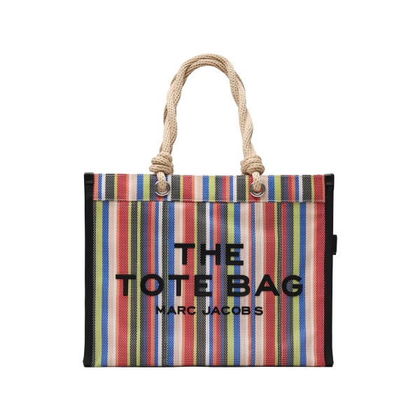 The Large Stripe Mesh Rope tote bag