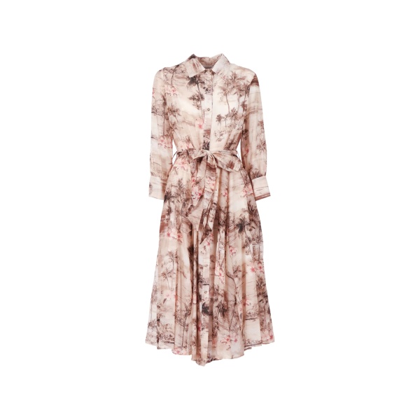 tie-belt shirt-dress