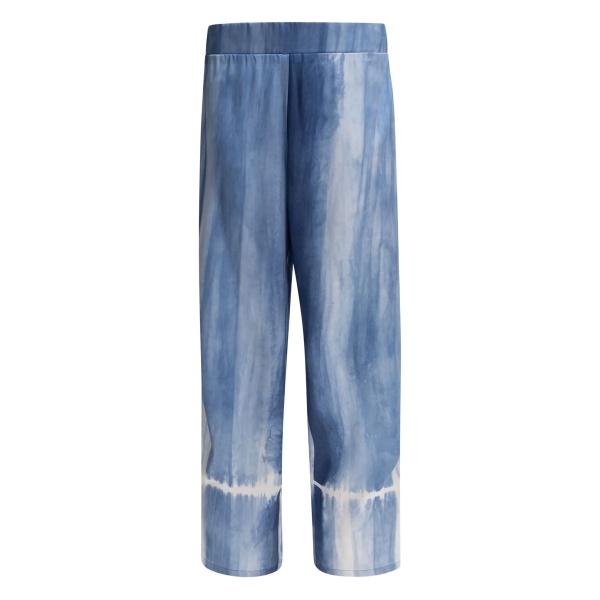 tie-dye silk trousers