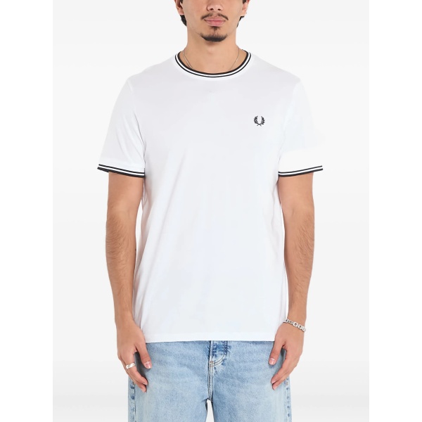 tipped twin cotton T-Shirt