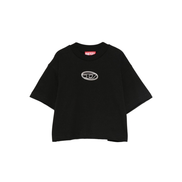 Tixan logo-embroidered T-shirt